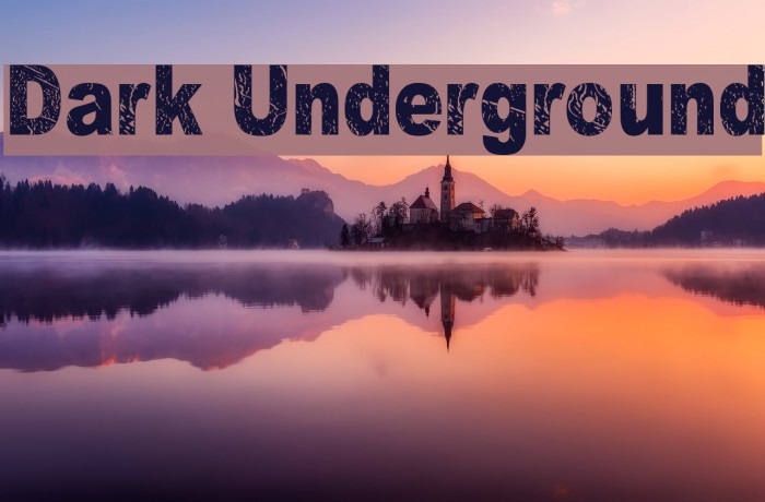 Dark Underground Font examples