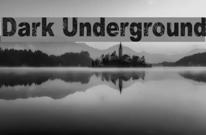Dark Underground Font examples
