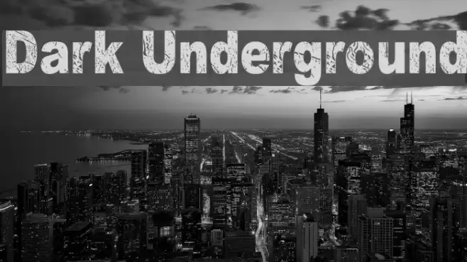 Dark Underground Font examples
