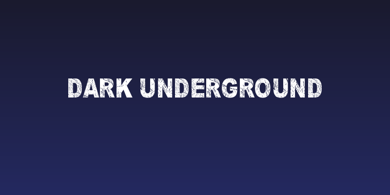 Dark Underground Social Header