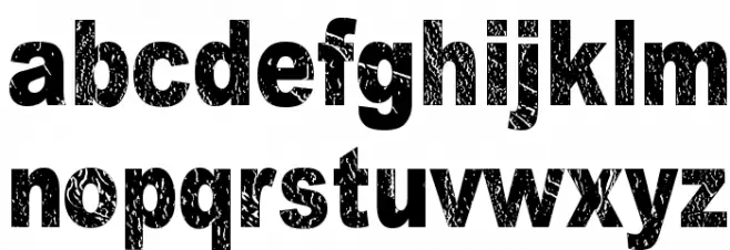 Dark Underground Font Litere mici