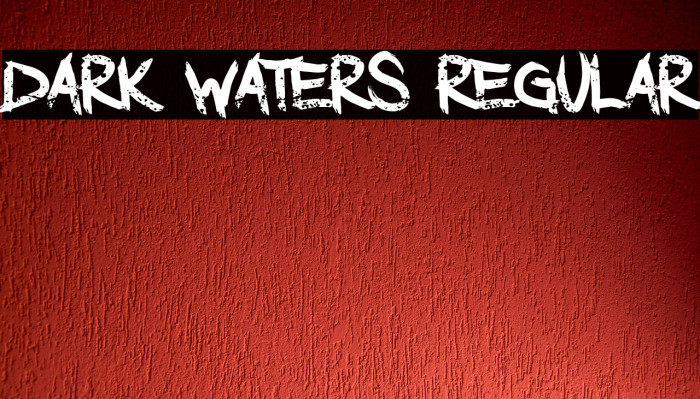 Dark Waters Regular Font examples