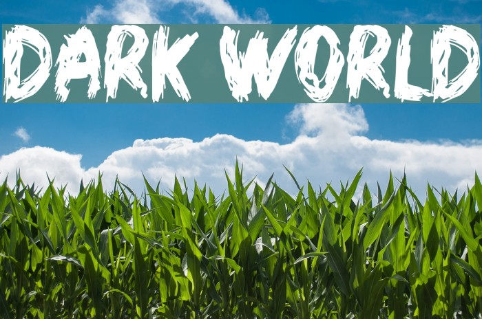Dark World Font examples