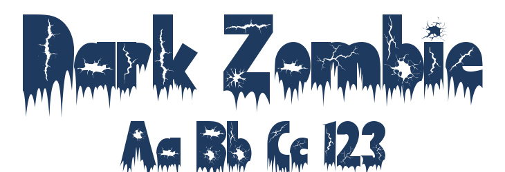 Dark Zombie Font Preview