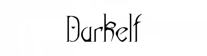 Dark elf  フリーフォントのダウンロード