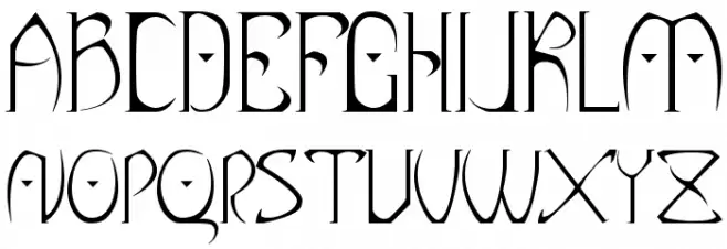 Dark elf Font Litere mari