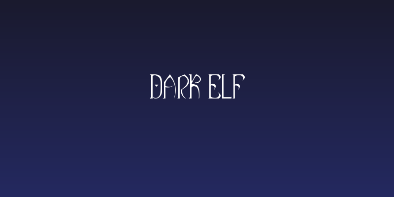 Dark elf Social Header