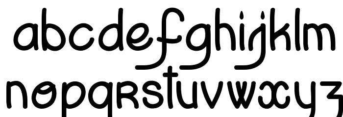 Dark is the Night Font LOWERCASE