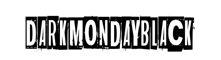 Dark monday black  免费字体下载