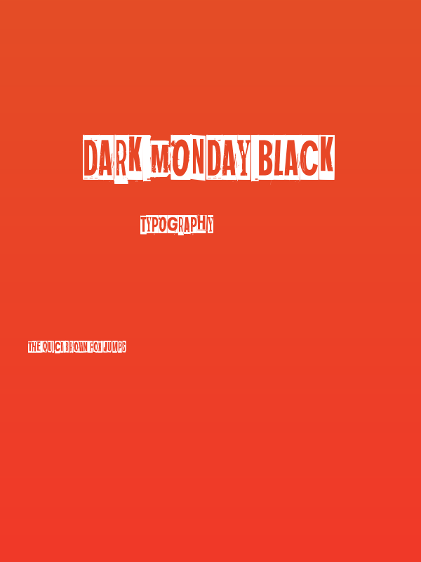 Dark monday black Poster
