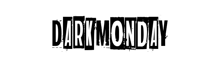 Dark monday फ़ॉन्ट
