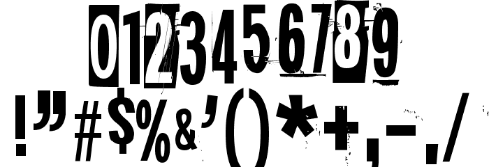 Dark monday Font OTHER CHARS