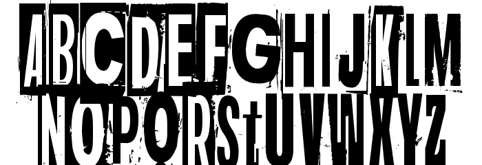 Dark monday Font LOWERCASE