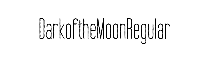 Dark of the Moon Regular  免费字体下载