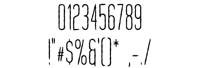 Dark of the Moon Regular Font OTHER CHARS