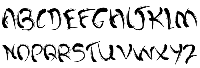 Dark past Font LOWERCASE