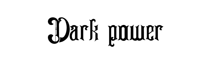 Dark power  Скачать бесплатные шрифты