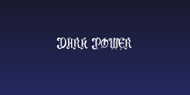 Dark power Social Header