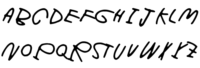 Dark was the night Font LOWERCASE