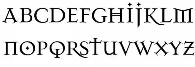 Dark11 Font Litere mici