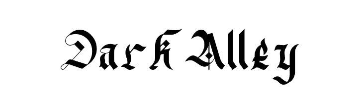 DarkAlley  font caratteri gratis