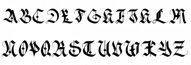 DarkAlley Schriftart Groß
