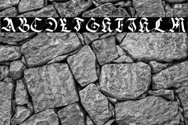 DarkAlley Schriftart examples