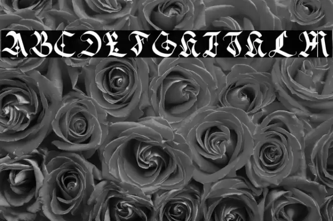 DarkAlley Schriftart examples