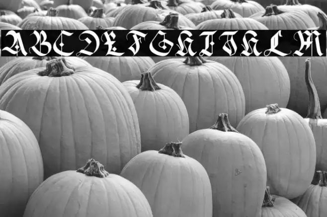 DarkAlley Schriftart examples