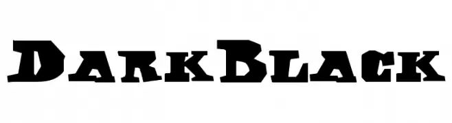 DarkBlack  Descarca Fonturi Gratis
