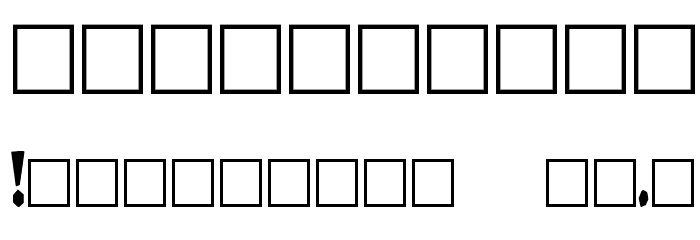 DarkBlack Font OTHER CHARS