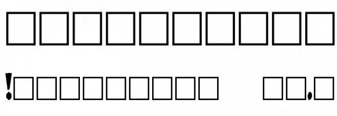 DarkBlack Font OTHER CHARS