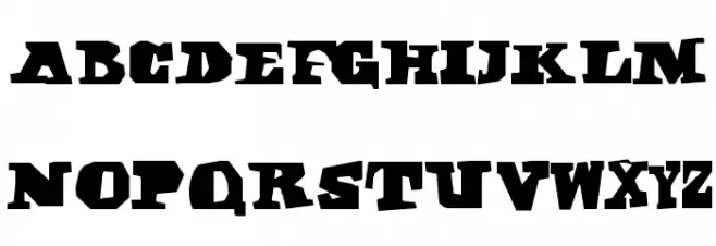 DarkBlack Schriftart Groß