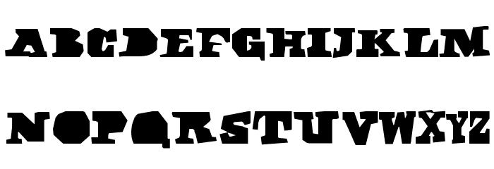 DarkBlack Font LOWERCASE