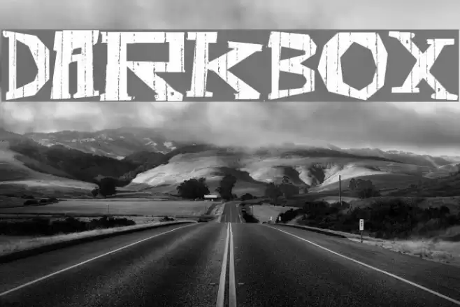 DarkBox Font examples