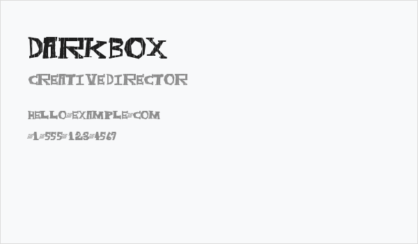 DarkBox Business Card