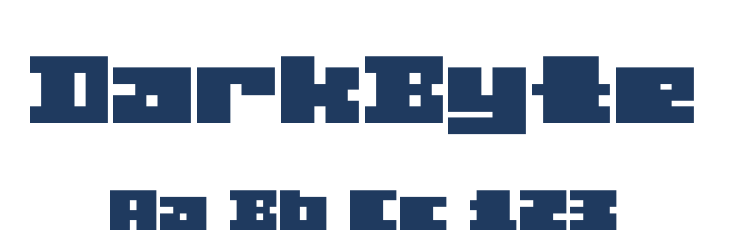 DarkByte Font Preview