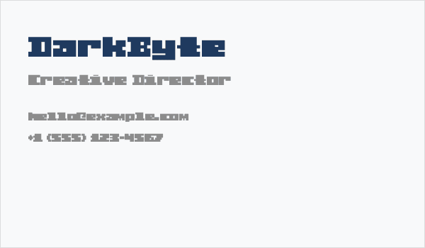 DarkByte Business Card
