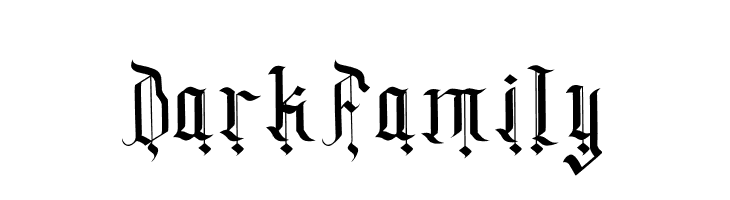 DarkFamily  font caratteri gratis