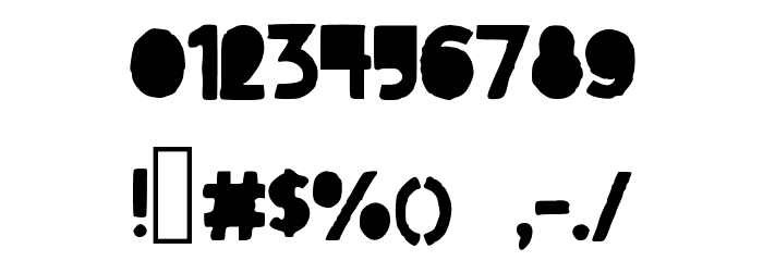 DarkFont Font OTHER CHARS