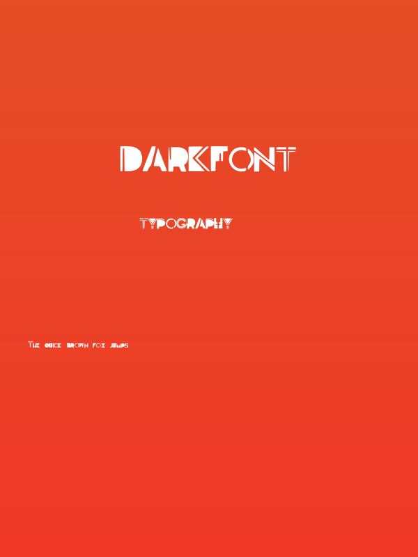 DarkFont Poster