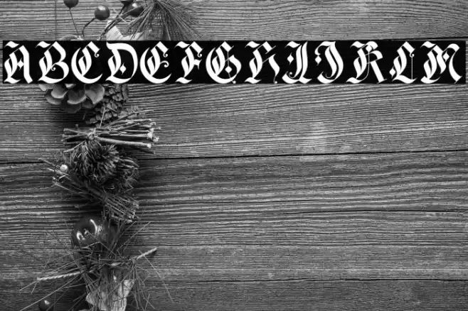 DarkGospel Font examples