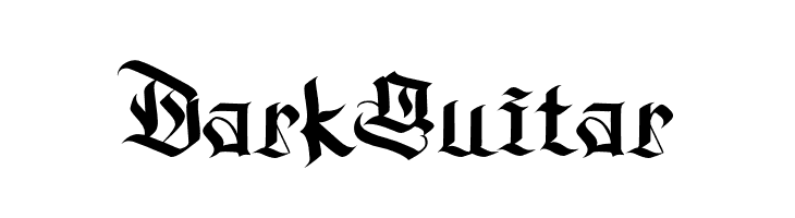 DarkGuitar  font caratteri gratis