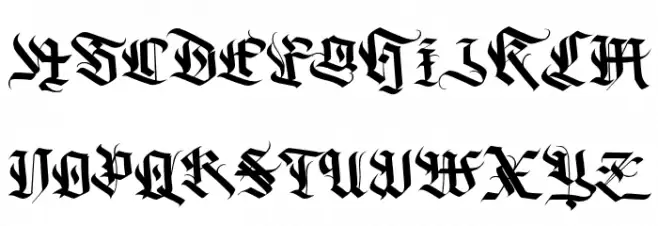 DarkGuitar Schriftart Groß
