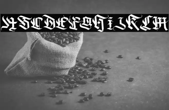 DarkGuitar Font examples