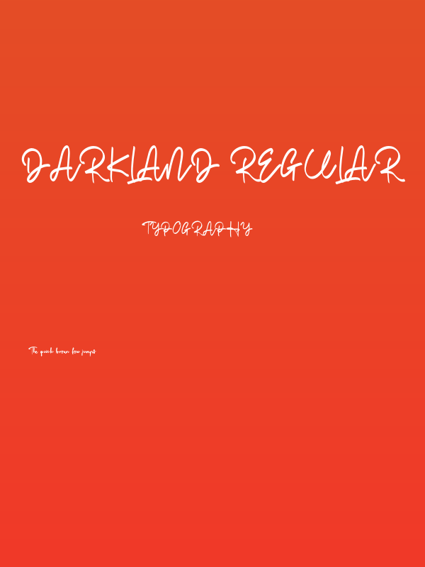 DarkLand-Regular Poster