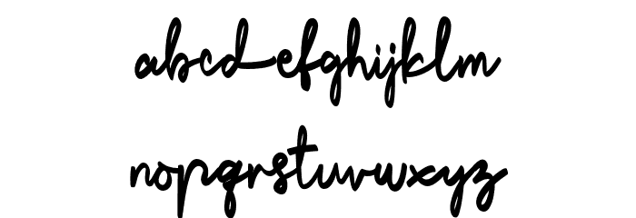 DarkLand-Regular Font LOWERCASE
