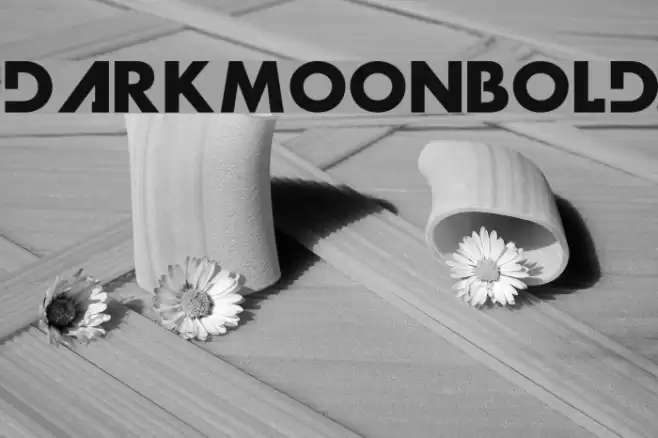DarkMoonBold Font examples