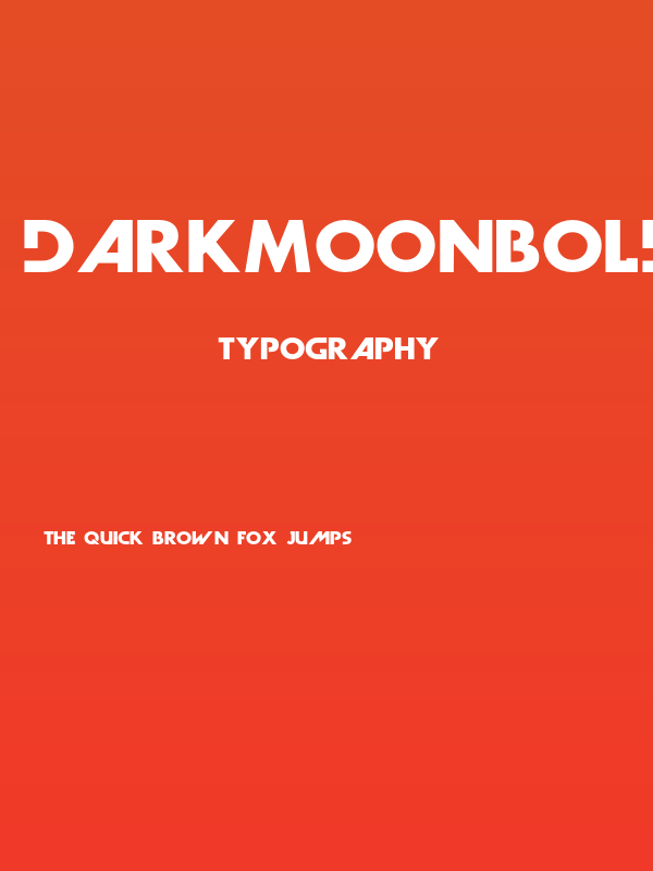 DarkMoonBold Poster