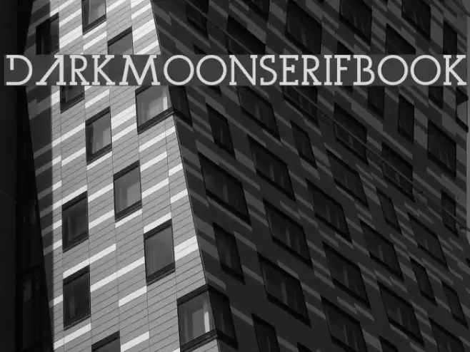 DarkMoonSerifBook Font examples